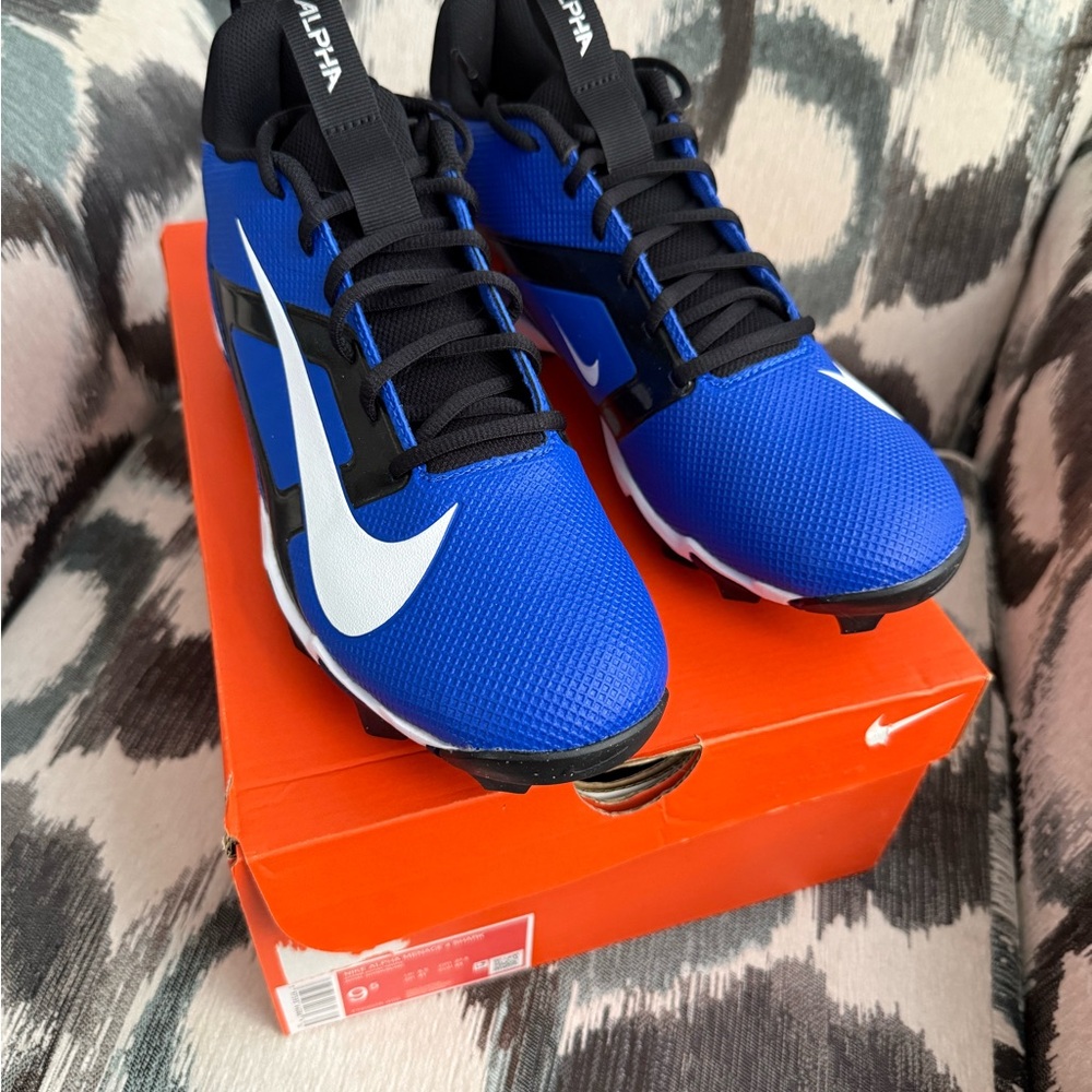 Nike Royal Blue and Black Cleats